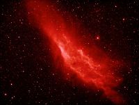 NGC1499 fausse couleur rouge